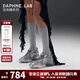 DAPHNE LAB【李嘉元劉燁同款】泡泡糖老爹鞋2代 厚底透氣增高運(yùn)動休閑女鞋 太空銀【口碑爆款】 37