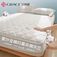 潔麗雅 GRACE100%里外全棉純棉夾棉床笠單件床罩床墊保護(hù)罩防滑床單床套防塵罩 夏洛白【A類全棉+新疆棉花填充】 單床笠 180cm*200cm 適5-30cm床墊