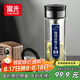 富光抗菌雙層玻璃杯 男女士泡茶杯 高硼硅玻璃水杯 商務(wù)便攜杯子380ml