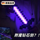 翎喏德國我的世界附魔鉆石劍cos道具武器七色燈mc小夜燈玩具模型游戲 主圖款7色變光鉆石劍-送附魔臺底
