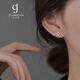 玖維婭999純銀養耳洞耳釘新款2025爆款耳環(huán)小眾睡覺(jué)免摘女耳飾簡(jiǎn)約百搭 銀方塊耳釘【帶禮盒】
