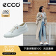 愛步（ECCO）板鞋女 時尚潮流百搭簡約經(jīng)典平底鞋日常休閑板鞋女 柔酷430003 白色43000301007 38 （偏小，建議選大一碼）