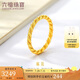 六福珠寶 足金麻花黃金戒指女款閉口戒 計(jì)價(jià) G23TBGR0001 13號-約3.25克