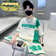 FIDQIOG品牌男童夏季潮酷短袖套裝2025新款大童夏裝 綠色 130 cm