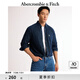 ABERCROMBIE & FITCH男裝春秋經(jīng)典小麋鹿美式復(fù)古通勤牛仔布襯衫KI125-4040 深色 S (175/92A)