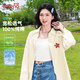 班尼路（Baleno）2025新款純棉襯衫外套女裝長袖上衣服秋季時尚小花寬松休閑襯衣女
