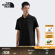 北面（The North Face）Polo衫男短袖戶外防曬T恤舒適速干透氣25春夏新品|7WD2 JK3/宇宙黑 3XL /190