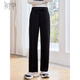 初申春秋休閑長(cháng)褲女高腰直筒顯瘦百搭運動(dòng)衛褲長(cháng)褲S43X058