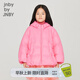 jnby by JNBY[輕便不壓身]江南布衣童裝冬羽絨服短款連帽女童兒童1NAC11890 620櫻花粉 150 cm