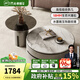 芝華仕（CHEERS）大理石茶幾客廳輕奢高級(jí)感2025新款小戶型國(guó)家補(bǔ)貼芝華士CJ109 灰棕色-小茶幾-70cm+小角幾-50cm 優(yōu)先發(fā)貨（詳詢客服）