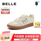 百麗（Belle）跑道德訓鞋女商場同款復古芭比粉運動跑鞋Z7J1DAM5 米/銀 36 (230mm)