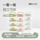 MOYUUM便攜奶粉盒外出分裝儲存一餐一格嬰兒奶粉寶寶零食大容量多層外帶 【藍(lán)色】三層獨立存儲