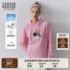 Teenie Weenie小熊女裝春季學(xué)院風(fēng)簡約休閑風(fēng)時尚修身連帽衛(wèi)衣上衣 粉色 S (160)