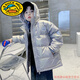 G.DUCKKIDS兒童裝男童冬裝輕薄羽絨服2025新款中大童冬季男孩免洗外套加厚潮 銀色 150 cm