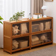 木馬人飄窗柜簡(jiǎn)易陽(yáng)臺儲物柜子矮柜靠墻一體榻榻米雜物窗臺收納置物貨架 【咖色長(cháng)虹翻門(mén)】茶色-四層60長(cháng)