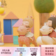 可米生活白夜童話創(chuàng)意輕奢藝術(shù)擺件客廳書房桌面裝飾潮玩擺件女生節(jié)日禮物 祥鹿初晴-Lite-朝霞粉