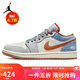 Jordan休閑鞋女丹寧牛仔AJ1 JORDAN 1運動鞋F(xiàn)Z5045-091拼接牛仔藍(lán)橘36.5