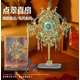 點翠二十二鳳冠重磅新品立體拼圖模型結婚禮物國風玩具收藏品 點翠喜扇+支架+銘牌+亞克力防塵罩+工具