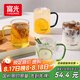 富光玻璃杯水杯子茶杯具涼水杯牛奶啤酒果汁杯子耐高溫馬克杯家居館