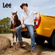 Lee726舒適直筒丹寧復(fù)古水洗藍(lán)色男牛仔褲休閑潮流