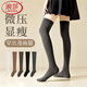 浪莎女士過(guò)膝長(cháng)筒襪女秋季親膚長(cháng)襪顯瘦堆堆襪百搭大腿襪子