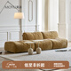 莫語(yǔ)諾諾布藝沙發(fā)復(fù)古風(fēng)小戶型客廳模塊組合可拆洗創(chuàng)意拼色沙發(fā)# 單人位*2+腳踏【2.7米】(推薦) 比利時(shí)流沙紋雪尼爾絨-防水防污
