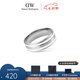 丹尼爾惠靈頓（DanielWellington）dw戒指女 琺瑯雙色情侶對戒 表白七夕情人節(jié)禮物送女友男生禮物 58號DW00400051 銀色