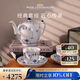 RoyalCopenhagen皇家哥本哈根平邊唐草-經典萬用1壺2杯2碟下午茶套裝