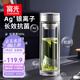 富光抗菌玻璃杯 雙層高硼硅泡茶杯子 茶水分離杯 高檔車載辦公水杯男