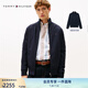 TOMMY HILFIGER25新款秋冬男裝雙面穿商務(wù)休閑通勤立領(lǐng)針織開衫外套05935 藏青色DW5 XL （推薦：165-180斤）