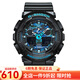 卡西歐(CASIO)男表動(dòng)感時(shí)尚石英雙顯運(yùn)動(dòng)男士防水手表 GA-100CB-1A