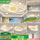 VVS美學(xué)燈智能客廳燈吸頂燈具套餐中山led客廳大燈飾全屋燈具大全 四室兩廳智能調(diào)光+包安裝