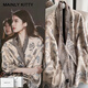 MAINLYKITTY披肩女春秋保暖外搭空調房女士圍巾圍脖2025新款送母親女友禮物 【青鳥藍】-禮盒裝