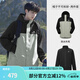 駱駝（CAMEL）[北風]三合一沖鋒衣戶外登山服防風防雨防污抓絨羽絨內(nèi)膽運動外套 [抓絨]幻影黑蒼綠色,男 A13CAXX085Z L