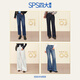 simple pieces【天絲牛仔短褲】夏新款SPS牛仔四面彈剪邊四分褲女 水洗淺藍(lán)(現(xiàn)貨) XL 93/95 （115-120斤）