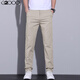 G2000夏季薄款新品輕商務(wù)修身直筒男士休閑褲簡(jiǎn)約流行透氣舒適時(shí)尚長(cháng)褲 淺卡其色 CZ8083 32碼130-145斤