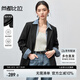 尚都比拉2025年春秋新款休閑氣質(zhì)西裝外套女職業(yè)通勤面試小西服 黑色 M