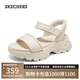 斯凱奇（Skechers）涼鞋女士2025年夏季厚底運動涼拖鞋透氣外穿輕便軟底沙灘鞋119872