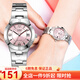 卡西歐（CASIO） 卡西歐(CASIO)女表 鋼帶小表盤女士石英粉色手表送女友禮物 時(shí)尚潮流女LTP-1241D-4A