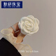 默研（MOYAN）感小香風(fēng)山茶花胸針女精致設(shè)計感花朵胸花小眾衣服別針配飾品 緞面山茶花-米色