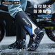 正雨雨鞋套防雨防水雨鞋加厚耐磨防滑反復(fù)雨天防水防沙腳套中高筒雨靴 拼色藍(lán)【筒高42cm】 XL【43-45碼】鞋長32cm