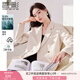 香影小西裝外套2025春秋新款米白氣質(zhì)休閑西服爆款職場輕熟風(fēng)女裝 米色 L