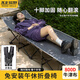 不止荒野午休折疊床墊家用午睡神器單人陪護(hù)床墊辦公室折疊床沙發(fā)床 折疊床（190*60CM）承重300斤 800D耐磨牛津布+高強(qiáng)度碳鋼支架