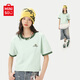 名創(chuàng  )優(yōu)品（MINISO）純棉短袖t恤女2025年新款夏季多巴胺穿搭學(xué)生潮流薄荷綠女裝寬松 薄荷綠(m笑臉便簽胸標) S 155 (純棉T恤 舒適好搭)