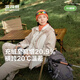 波司登（BOSIDENG）25新【疊變】機能沖鋒衣鵝絨服女短款三合一防護外套B250331302 初雪白/砂巖啡 S 160/84A 體重約100-110斤
