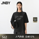 JNBY【商場(chǎng)同款】25春新品T恤寬松圓領(lǐng)中袖5P3114920 001/本黑 M
