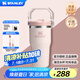 STANLEY拎拎杯吸管杯水杯保溫杯大容量辦公不銹鋼杯子冰霸杯591ML-晶粉色