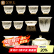金鑲玉梁立國(guó)老師手繪 羊脂玉瓷茶具套裝家用白瓷整套陶瓷功夫茶具禮盒 梁立國(guó)山高水長(zhǎng)手繪套裝 11頭