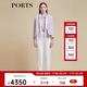 PORTS寶姿商場(chǎng)同款春季新品女裝針織粗針長(zhǎng)袖短夾克LD8J025PFO017 奶白色混色 XS (2)
