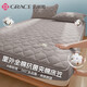 潔麗雅 GRACE100%里外全棉床笠家用抗菌夾棉純棉床罩床墊保護罩防滑罩防塵罩 夏洛灰【A類(lèi)全棉+新疆棉花填充】 單床笠 180cm*200cm 適5-30cm
